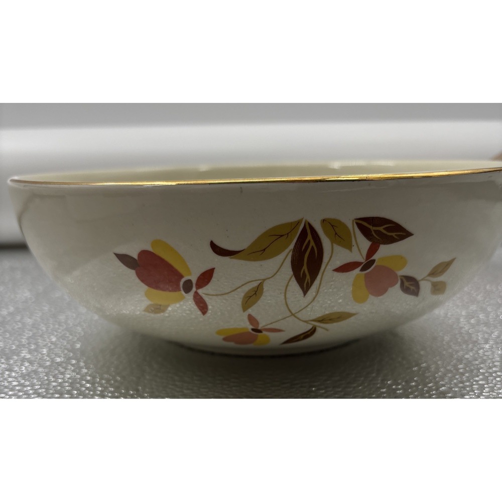 Vintage Hall's Superior Kitchen Ware AUTUMN LEAF‎ 9" 2 Qt. Salad Bowl